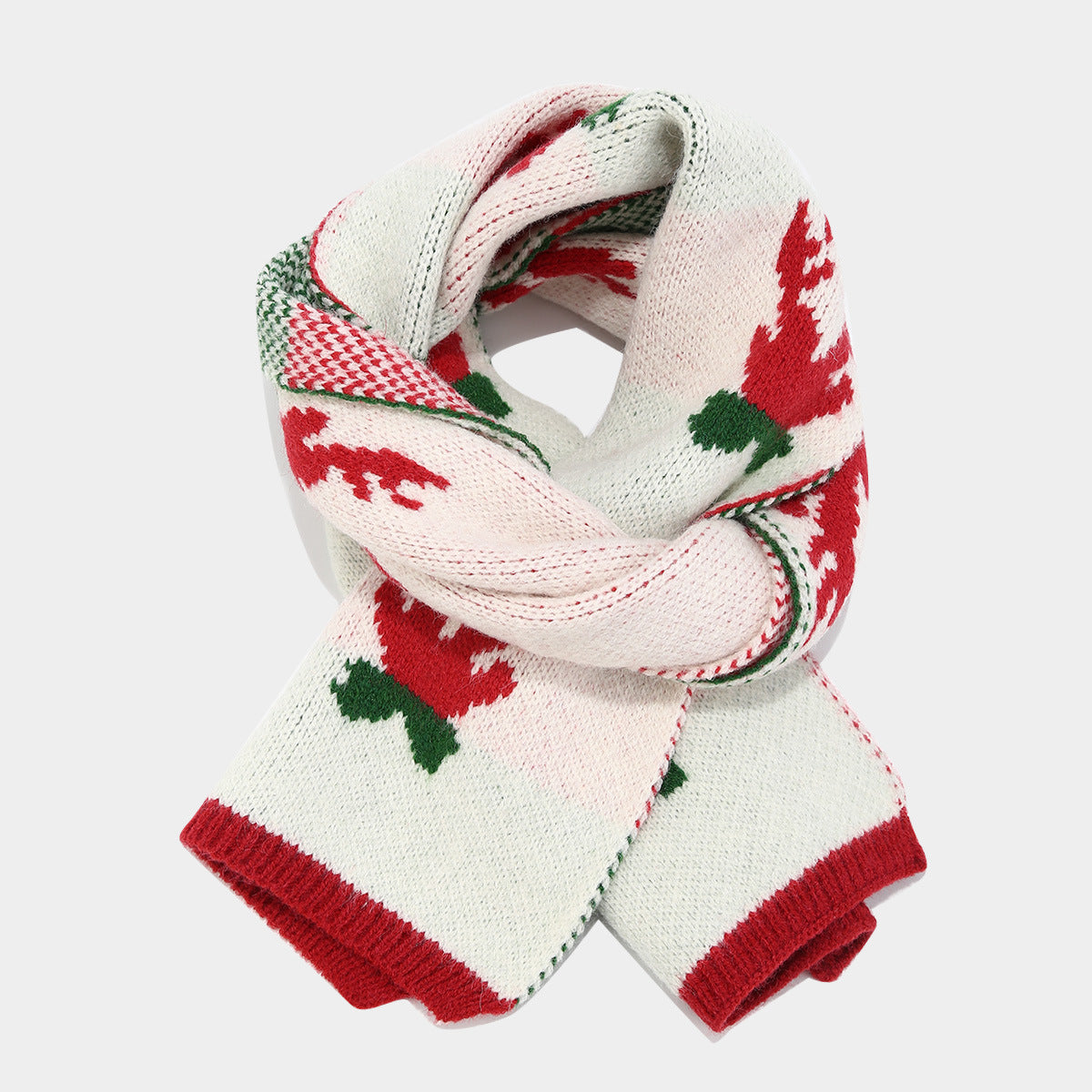 R&B | Weihnachtsrentier Geweih Schal Hut Handschuhe Dreiteiliges Set (3 Farben)