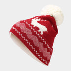R&B | Weihnachtsrentiermuster Muster Mütze Schal Handschuhe Set (6 Farben)