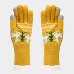 R&B | Weihnachtsrentiermuster Muster Mütze Schal Handschuhe Set (6 Farben)