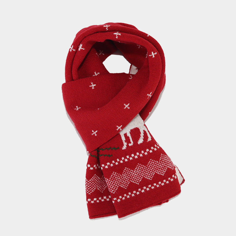 R&B | Weihnachtsrentiermuster Muster Mütze Schal Handschuhe Set (6 Farben)