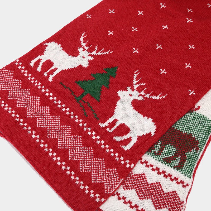 R&B | Weihnachtsrentiermuster Muster Mütze Schal Handschuhe Set (6 Farben)