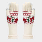 R&B | Weihnachtsrentiermuster Muster Mütze Schal Handschuhe Set (6 Farben)