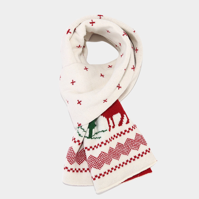 R&B | Weihnachtsrentiermuster Muster Mütze Schal Handschuhe Set (6 Farben)