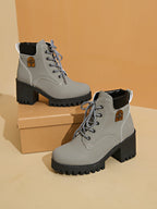 Modische Stiefeletten mit dicken Absätzen R&B R&B
