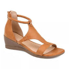 Damen Wedge-Sandalen mit verstellbarem Riemen und ergonomischem Fußbett R&B