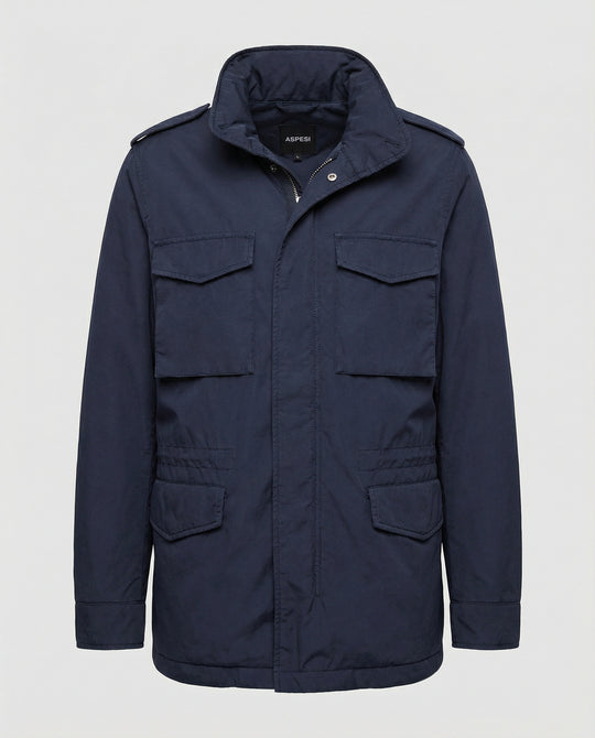 Herren Utility-Jacke mit hohem Kragen