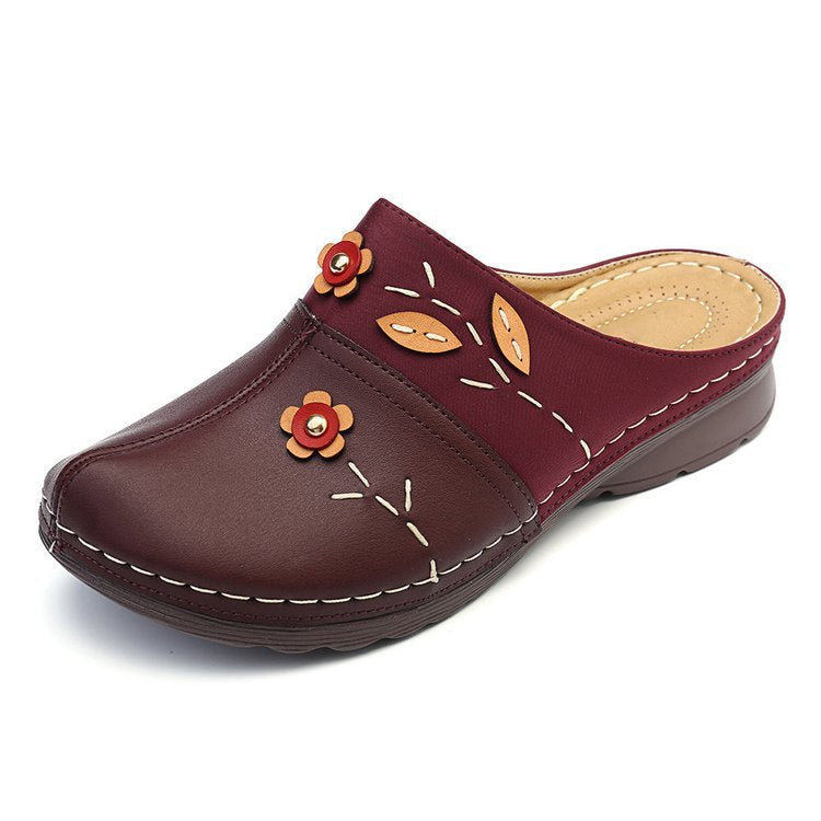 Damen Clogs mit floralem Design und angenehmem Fußbett R&B