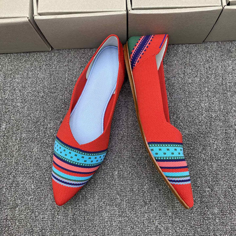 Damen Ballerinas mit modernem Stoffdesign und komfortabler Passform