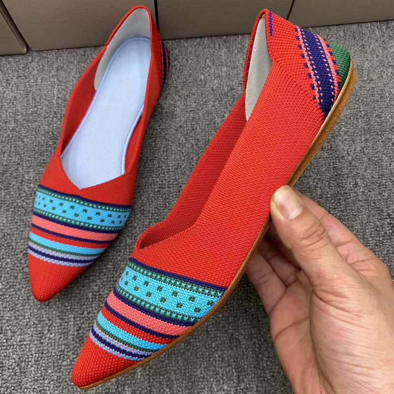 Damen Ballerinas mit modernem Stoffdesign und komfortabler Passform