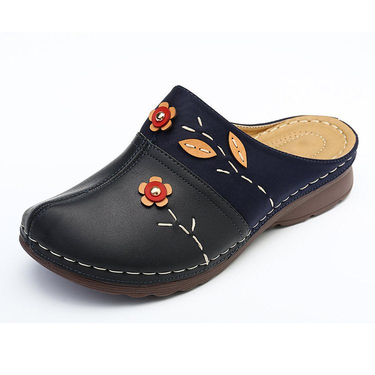 Damen Clogs mit floralem Design und angenehmem Fußbett R&B