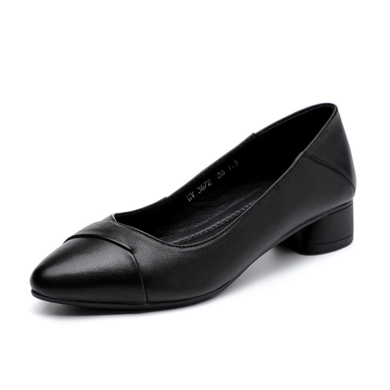 Damen elegante Ballerinas mit komfortabler Absatzhöhe und modischem Knickdesign R&B