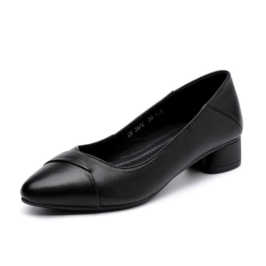 Damen elegante Ballerinas mit komfortabler Absatzhöhe und modischem Knickdesign R&B