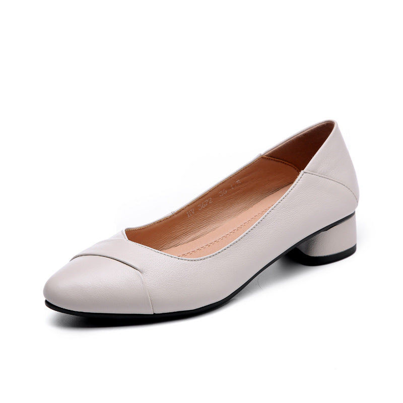 Damen elegante Ballerinas mit komfortabler Absatzhöhe und modischem Knickdesign R&B
