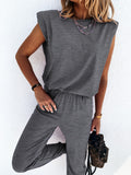 Damen lässiger Jumpsuit mit weichem, elastischem Material und modischem Cut R&B