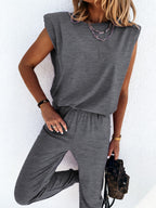 Damen lässiger Jumpsuit mit weichem, elastischem Material und modischem Cut R&B