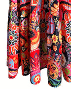 R&B | Ärmelloses, Lockeres, Langes Kleid mit Print