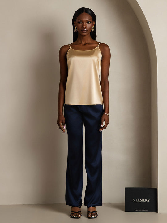 R&B | Seide Entspannt Spaghettiträger Camisole Top