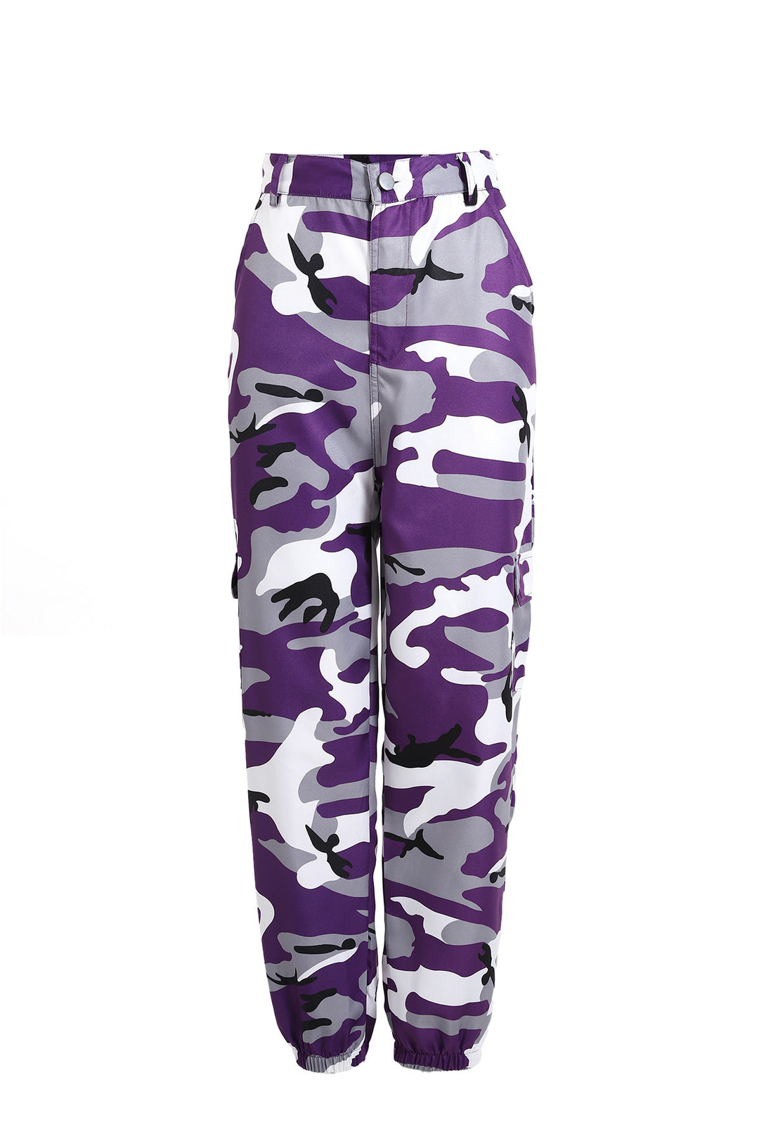 Damen Cargohose im modernen Camouflage-Design mit elastischem Bund und praktischen Taschen R&B