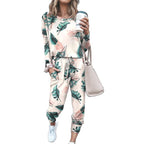 Damen Sweatpants-Set mit Sternen-Print und elastischem Bund R&B