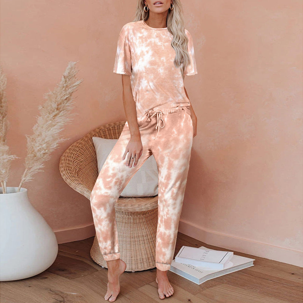 Damen lässiges und modisches Freizeitset im Batik-Stil R&B