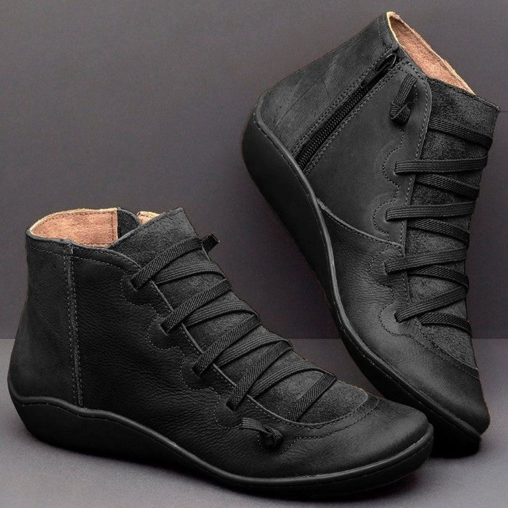 Damen modische Sneakerboots mit robustem High-Top-Design und seitlichem Reißverschluss R&B