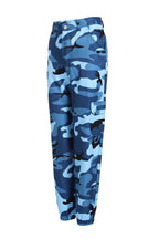 Damen Cargohose im modernen Camouflage-Design mit elastischem Bund und praktischen Taschen R&B