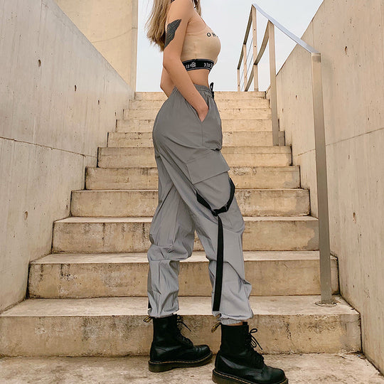 Damen Cargo-Hose mit praktischen Taschen und verstellbarem Bund R&B