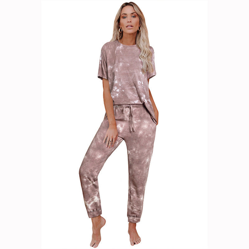 Damen lässiges und modisches Freizeitset im Batik-Stil R&B