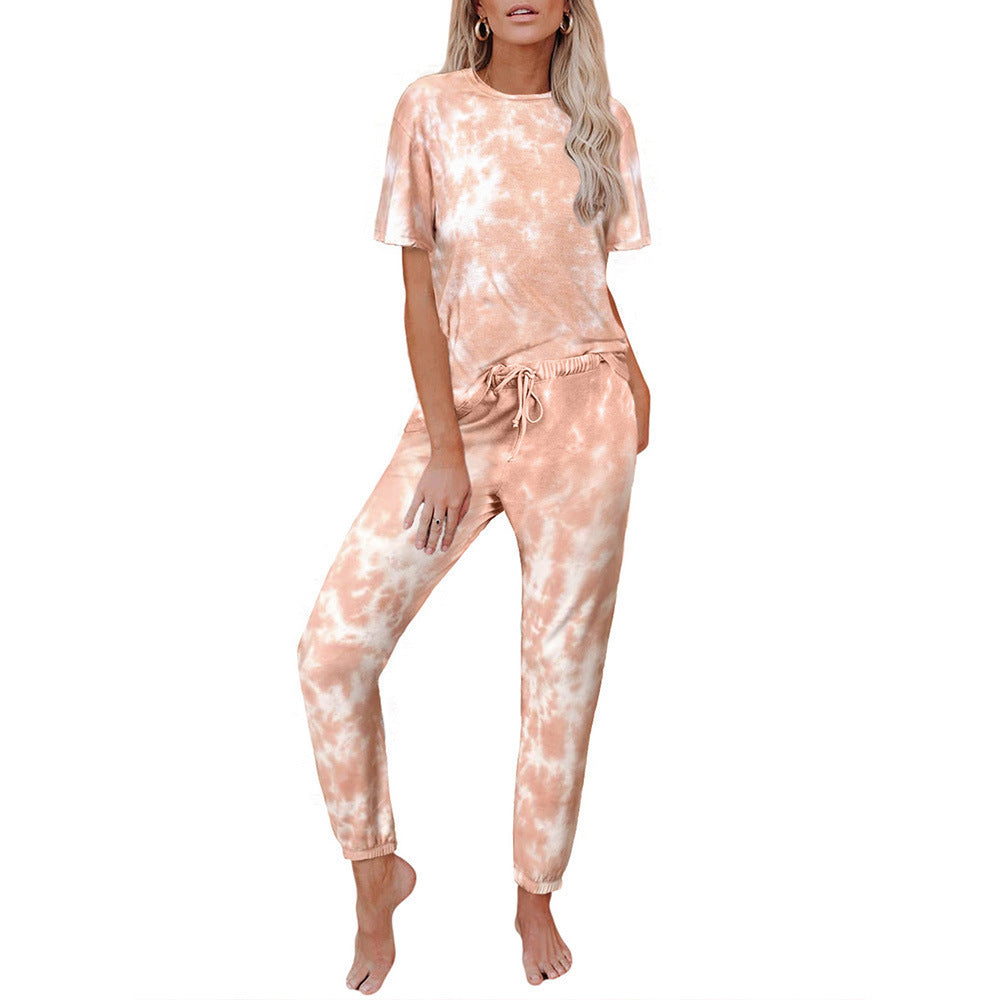 Damen lässiges und modisches Freizeitset im Batik-Stil R&B