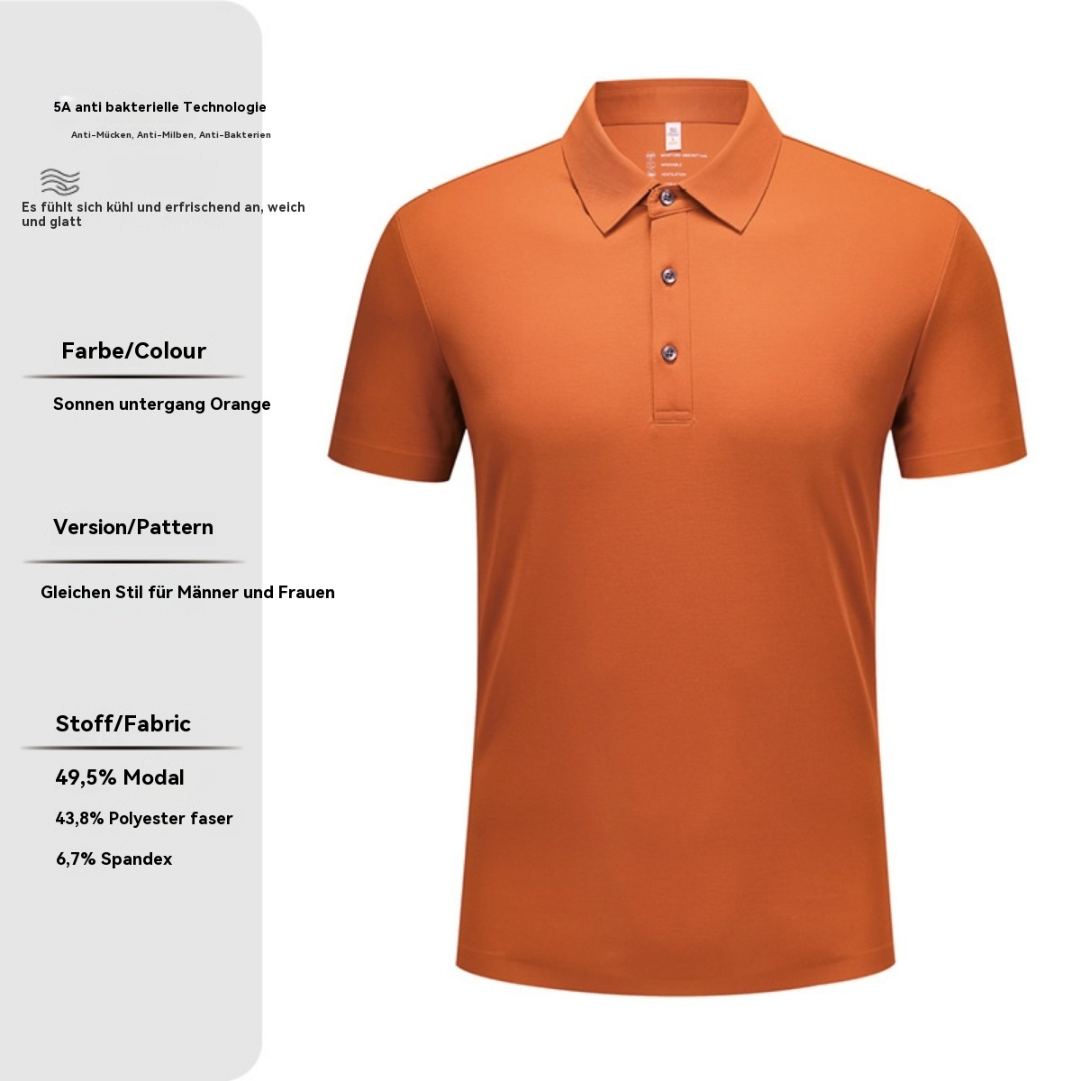 R&B | Antibakterielles Poloshirt