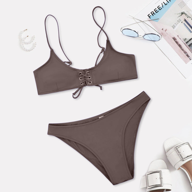 Damen Bikini mit raffiniertem Schnür-Design R&B