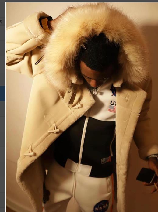 Herren eleganter Parka mit luxuriösem Kunstfellkragen R&B