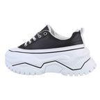 Schwarz niedrige Turnschuhe R&B R&B