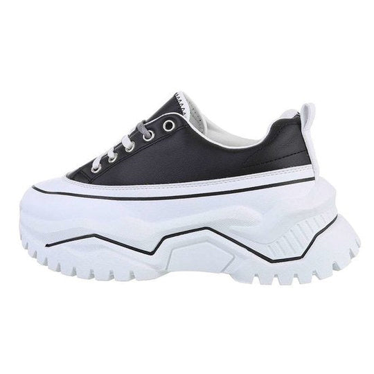 Schwarz niedrige Turnschuhe R&B R&B