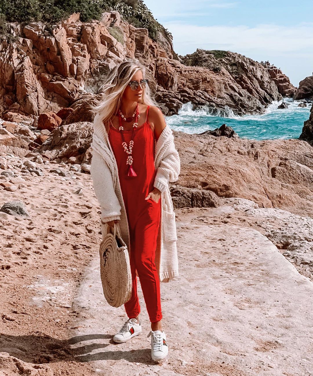 Damen Lässiger Jumpsuit mit elegantem Oberteil und praktischen Taschen R&B