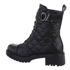 Gefütterte schwarze Stiefeletten R&B R&B