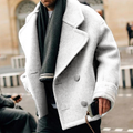 R&B | Kurzer Wollmantel Lockerer Schnitt Für Männer Ideal für Alle Jahreszeiten