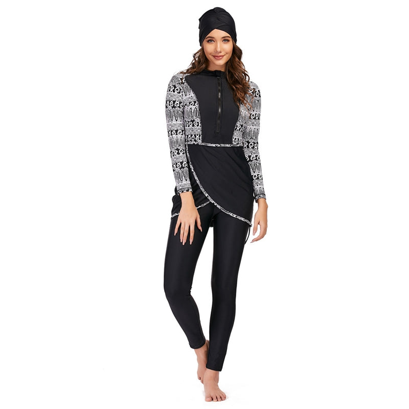 R&B | 3 Teile Set Halal Bademode Badeanzug Burkini Badeoutfit