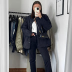 R&B | Stylische, lockere, einreihige Jacke für Frauen