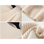 R&B | Pullover - Slim-Fit Rippstrick V-Ausschnitt Pullover