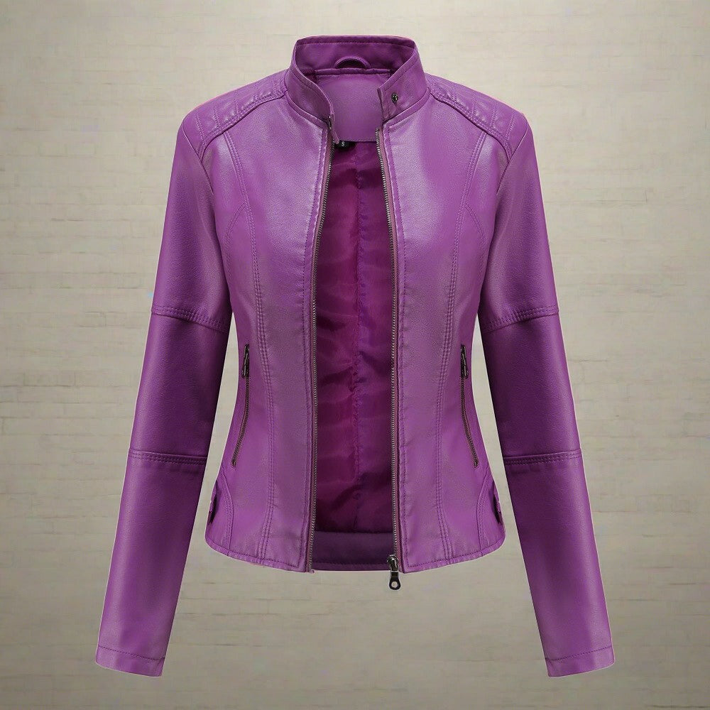 Stilvolle Damen-jacke mit Reißverschlusstaschen