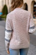 R&B | Schicker Weihnachts-Turtleneck mit Schneeflockenpullover