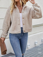 R&B | Weiche Strickjacke mit Knöpfen Polyester Gemütlich und Warm