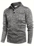 R&B | Lässiger Pullover mit Knopfdetails Baumwollmischung Komfort und Stil
