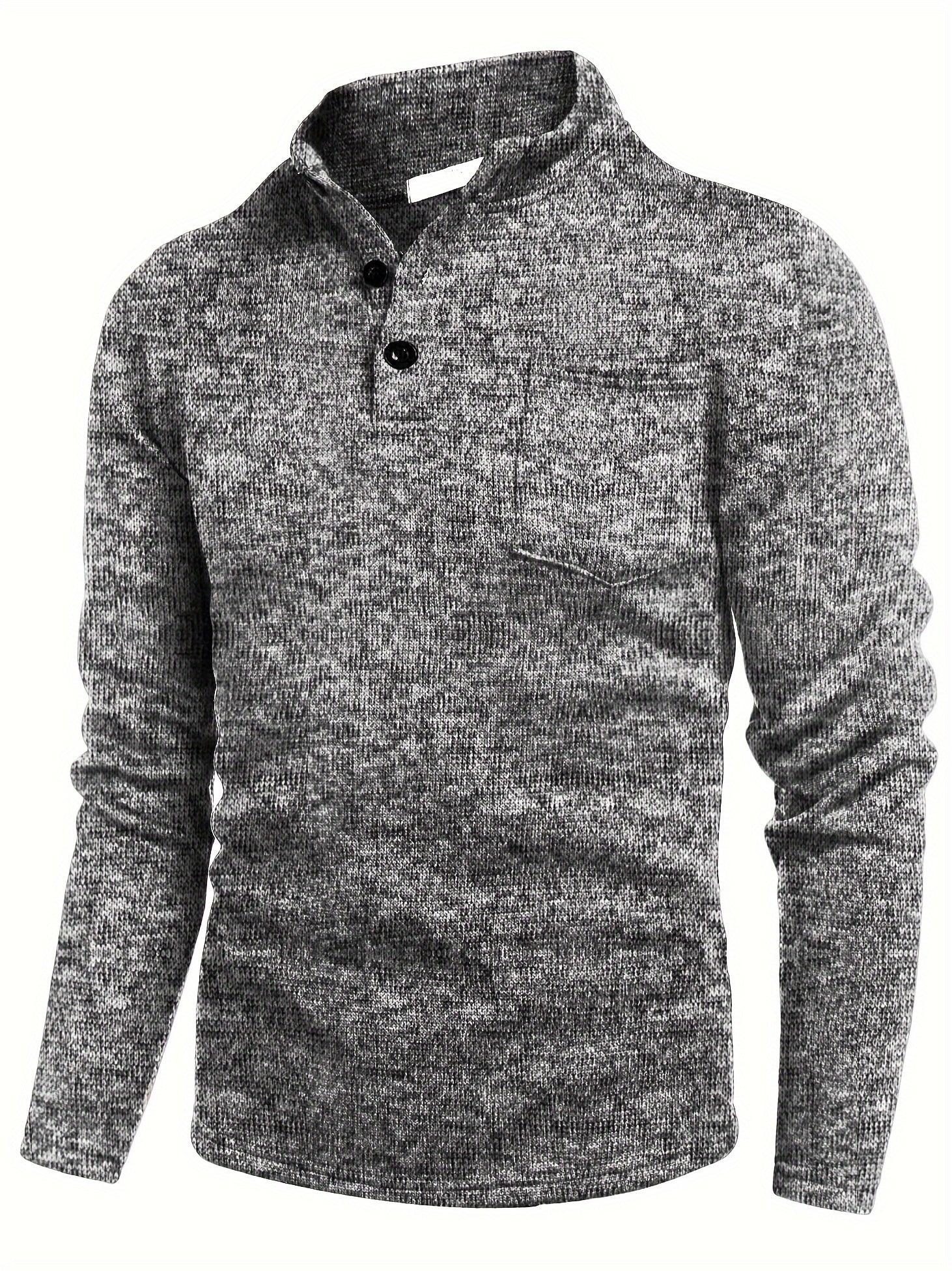 R&B | Lässiger Pullover mit Knopfdetails Baumwollmischung Komfort und Stil