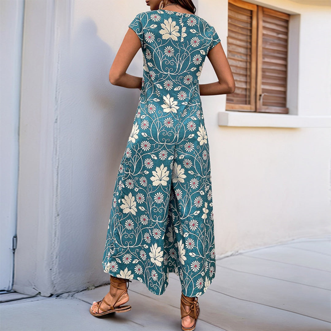 R&B | Lockerer Jumpsuit mit Blumendruck