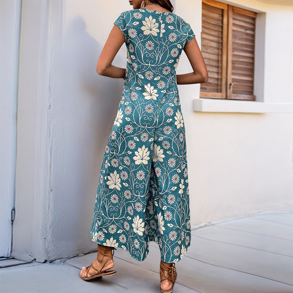 R&B | Lockerer Jumpsuit mit Blumendruck