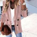 R&B | Einfarbige Blazerjacke mit Revers und Langen Ärmeln, Ideal für Den Herbst.