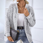 R&B | Gestrickter Strickjacke mit Kapuze