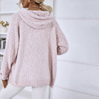 R&B | Gestrickter Strickjacke mit Kapuze